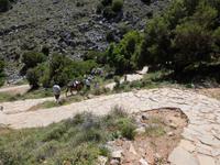 Abstieg von der Höhle von Psichro