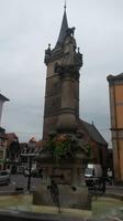Obernai Kapellenturm und Brunnen St. Odilie, Elsass