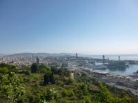 Blick vom Montjuc auf Barcelona 