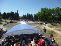 Ankunft in Beziers Ausstieg 