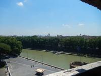 Blick aus der Engelburg über den Tiber