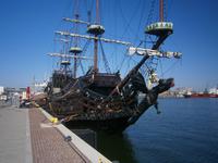Historisches Schiff im Hafen von Gdynia