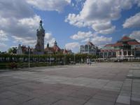 Zoppot, das neu gestaltete Kurzentrum mit Leuchtturm