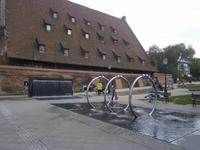 Moderne Wasserspiele bei der Alten Mühle