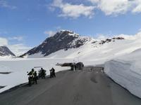 unterwegs nach Lom im Schnee