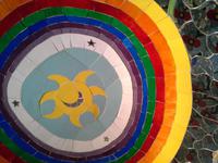 Tarotgarten von Niki de Saint Phalle und Team bei Capalbio, Mosaikdetail