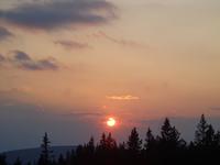 Sonnenuntergang im Rogla Gebirge