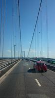 Fahrt über die Firth of Forth Road Bridge