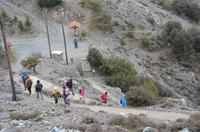 Abstieg von der Feuerwache