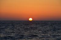 Sonnenuntergang am Strand vom Kefalos Hotel