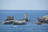 Felsformationen in der Bucht von Peia