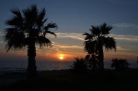 Sonnenuntergang am Strand vom Kefalos Hotel