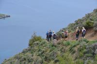 Abstieg auf dem Adonis-Weg