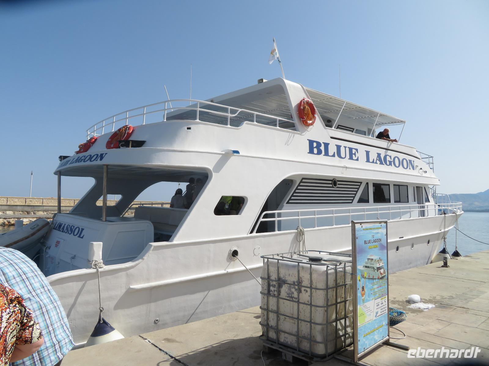 Unser Schiff zur blauen Lagune