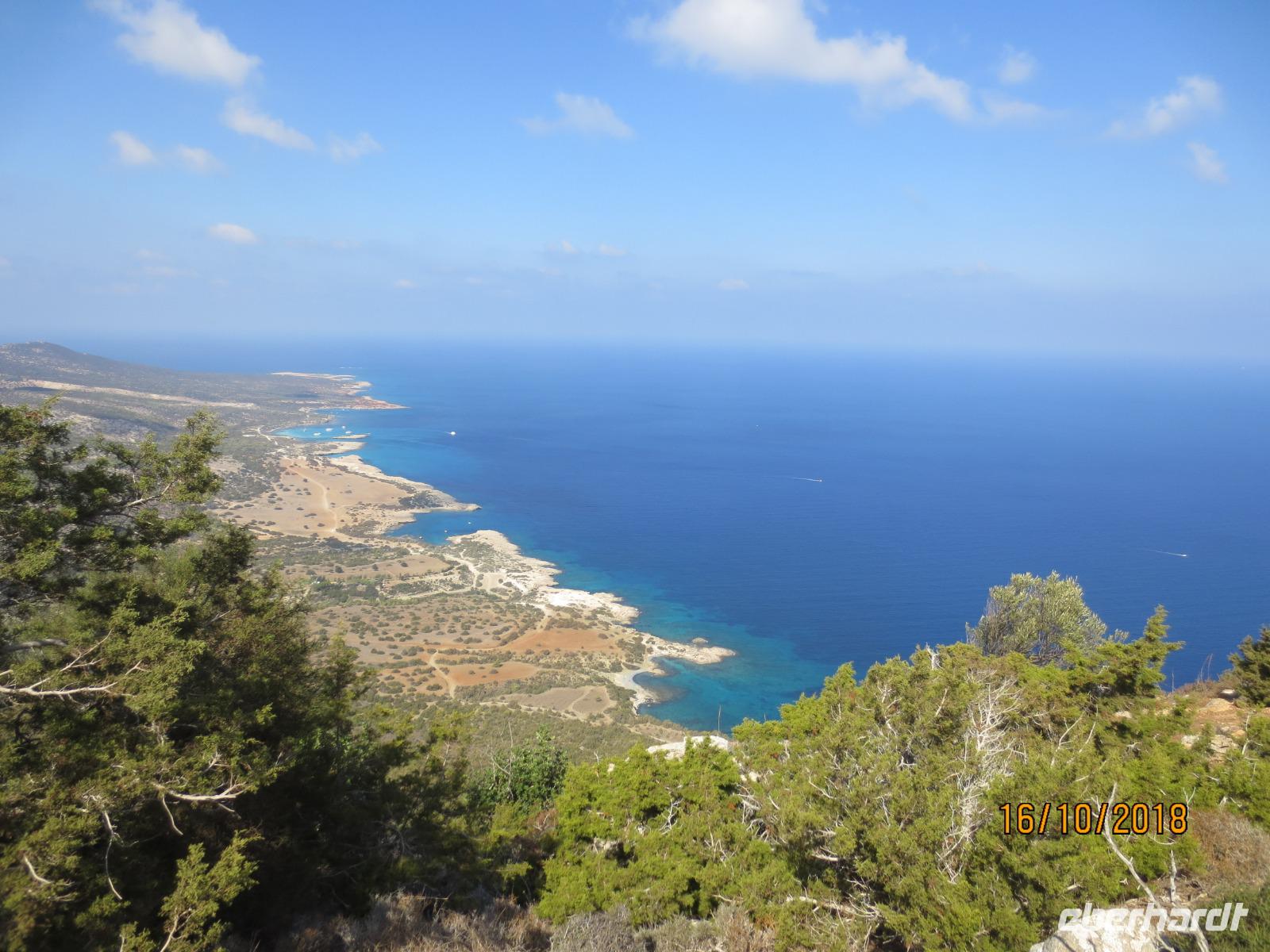 Blick zum westlichsten Zipfel der Insel