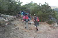 der Adonisweg führt bergauf