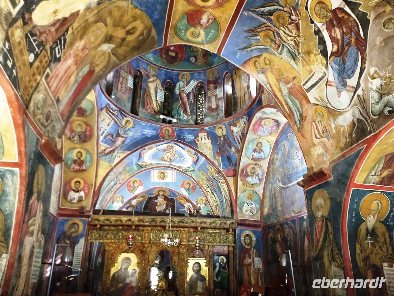 167 Fresken der Scheunendachkirche Panagia tou Arakou