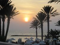 Sonnenuntergang am Hotel in Paphos