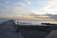 Sonnenuntergang am Strand vom Elias Beach Hotel