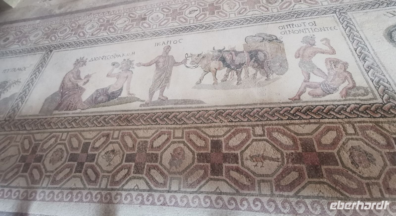 Fußbodenmosaik im Archäologischen Park Paphos