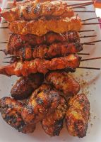 Seftali und Souflaki, lecker saftig, frisch vom Grill