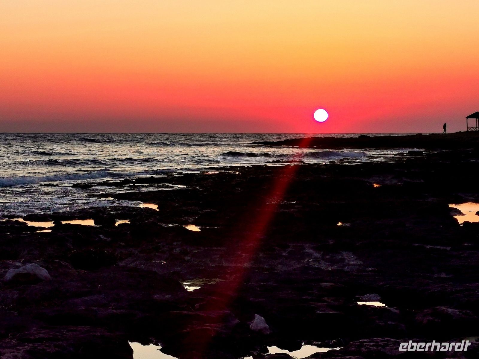 Zum krönenden Abschluß ein fantastischer Sonnenuntergang in Paphos
