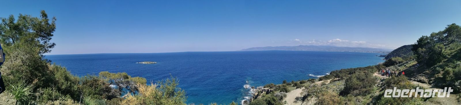 Panoramablick auf dem Weg zum Bad der Aphrodite