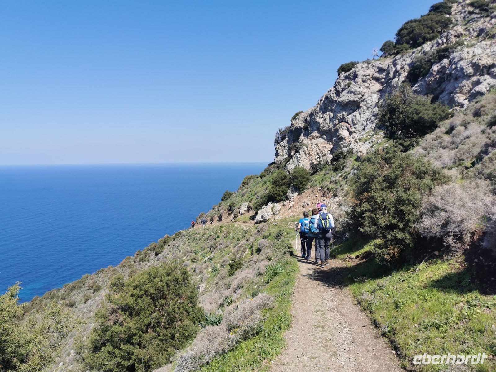 Unsere Gruppe auf dem Weg zum Meer, Akamas Halbinsel