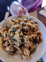 Zucchini mit Ei überbacken