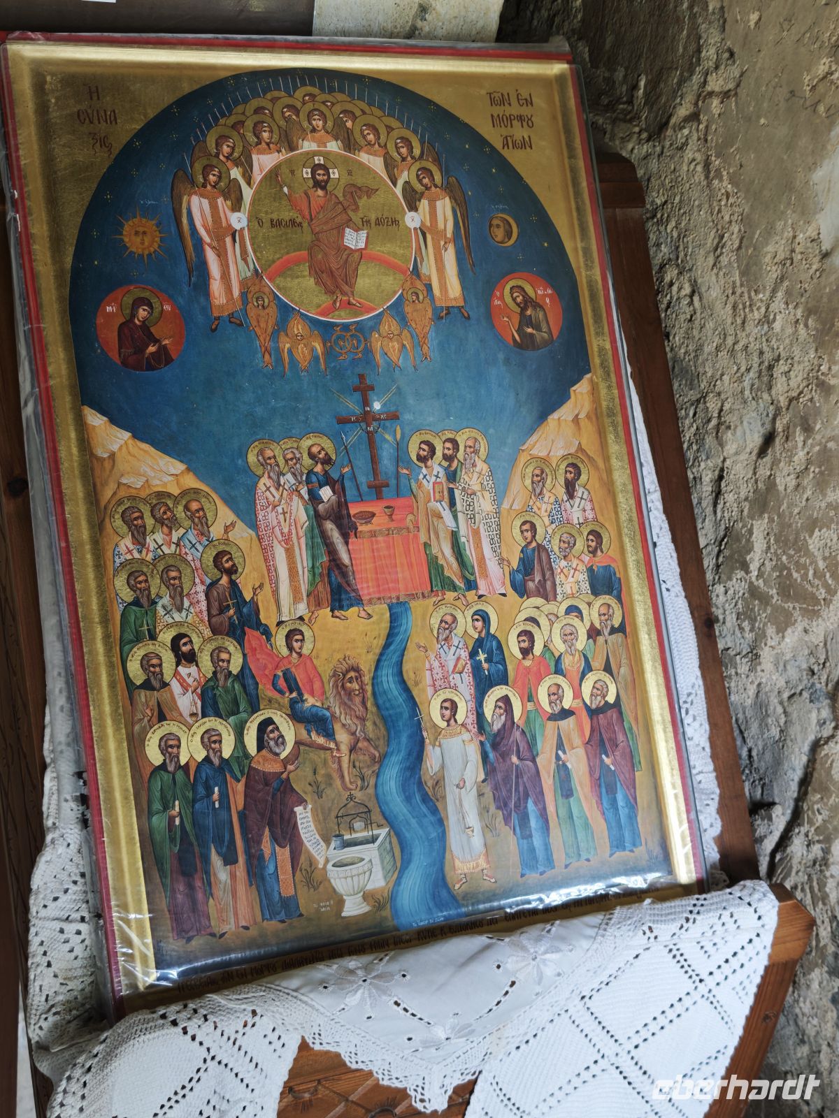 Heiligenbild am Eingang zur Scheunendachkirche &ndash; &copy;  (Eberhardt TRAVEL)