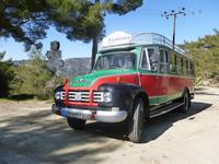 Unser Bus am dritten Tag - ein bedford aus den 1960er Jahren