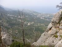 Blick aus dem Fenster der Königin auf St. Hilarion