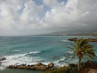 Blick vom Cynthiana Hotel Richtung Korallenbucht